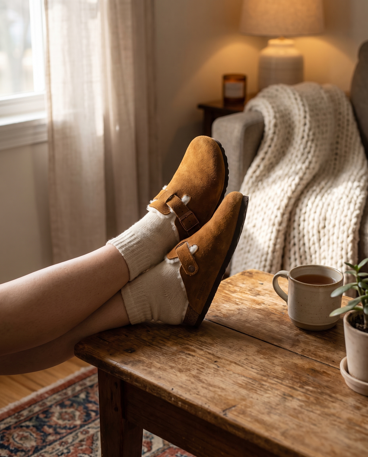 Clogs mit Fell